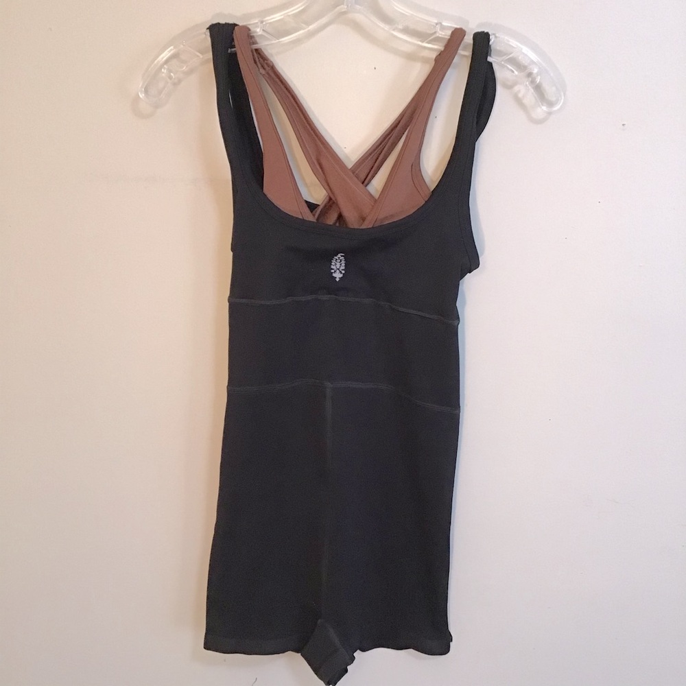 Women’s Yoga Leotards in Black/Argon Oil | FP Movement | Size M/L